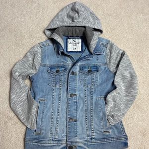 Abercrombie Kids Denim Hoodie Jacket